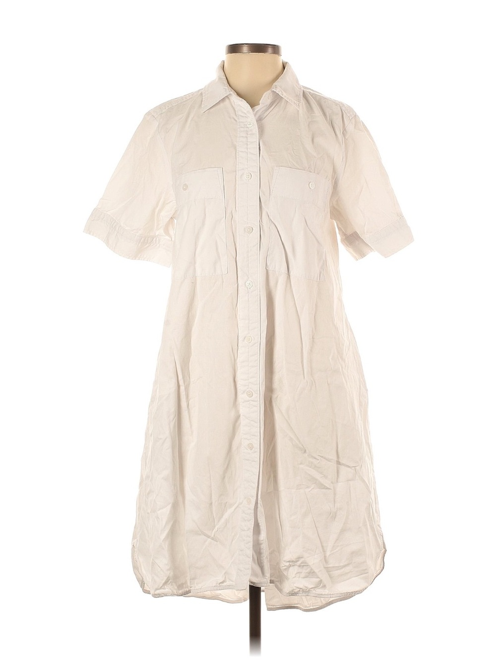 Everlane Button-Front White Shirt Dress